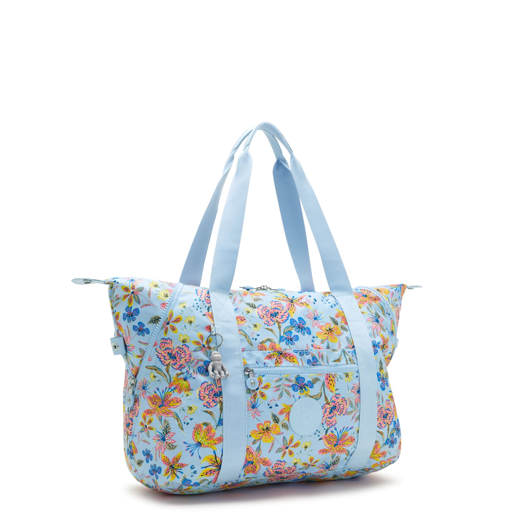 ART M Sac fourre-tout multi-usage taille moyenne avec manchon pour valise - Wild Flowers