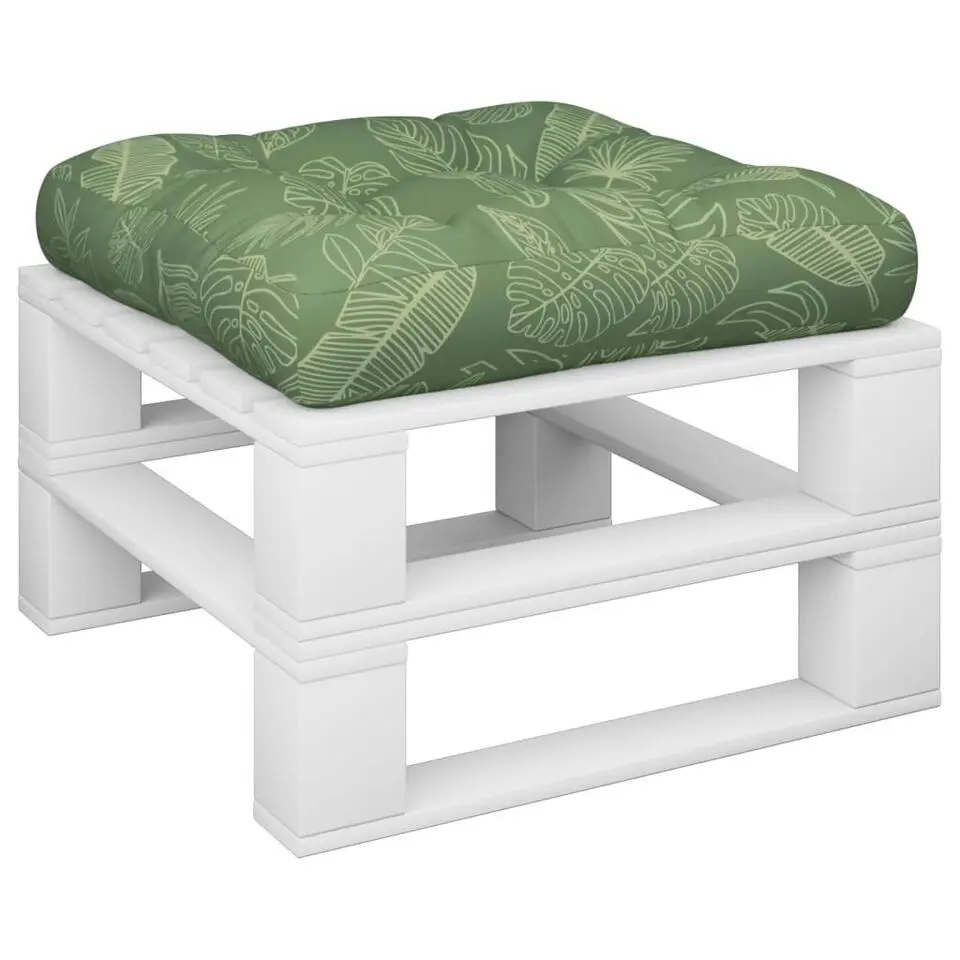 vidaXL - Palletkussen - Groen - Stof - 60 x 60 x 12 cm