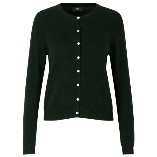 Rosemunde Sofia Wool Cardigan, Bottle Green, XS