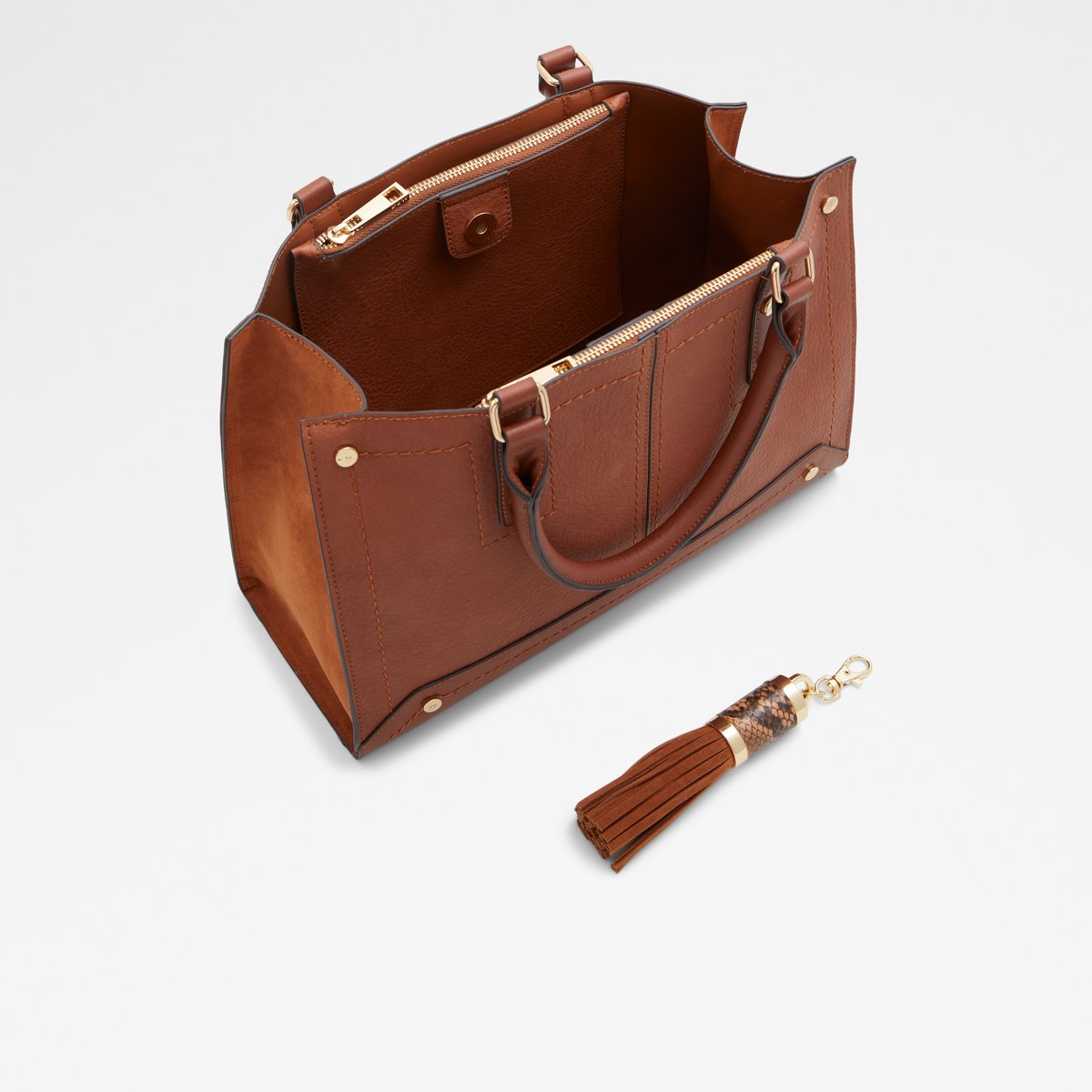 Etnax Medium Brown Women Tote Bags