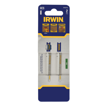 Irwin Pro decoupeerzaagblad grof U-aansluiting voor hout / multiplex - 2 stuks - tot 20 mm