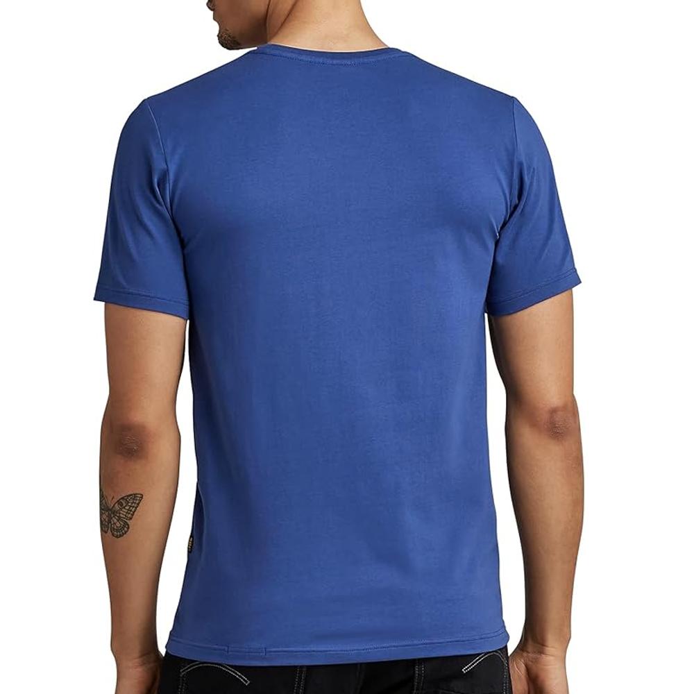 T-shirt Bleu Homme G-Star Raw D19070
