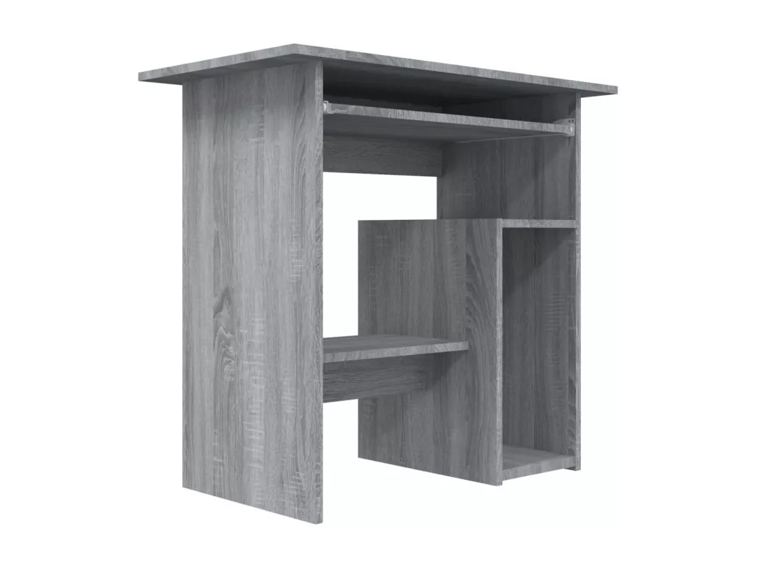 Bureau Sonoma gris 80x45x74 cm Bois d'ingénierie