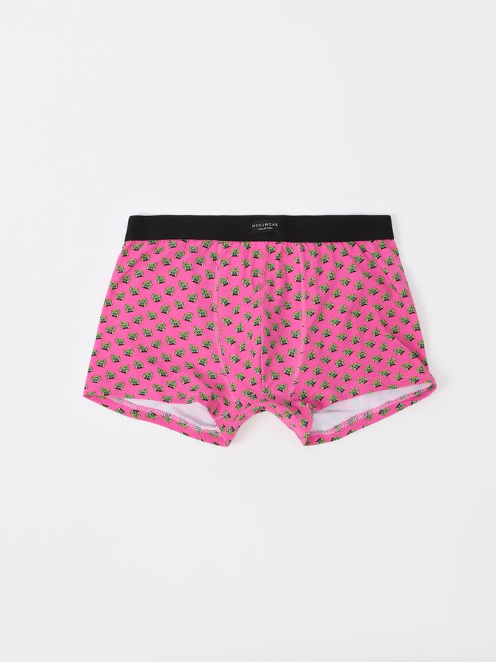 Pacote com 5 cuecas boxer combinadas - Cores Variadas