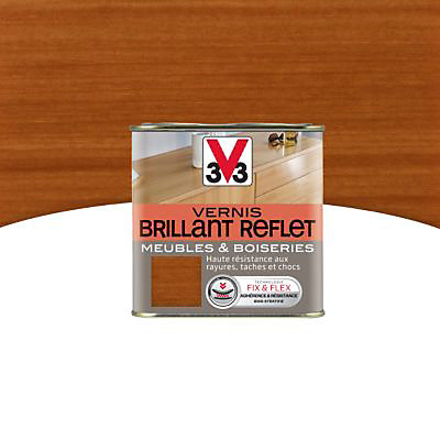 Vernis meubles et boiseries V33 Brillant reflet acajou brillant 0,25L
