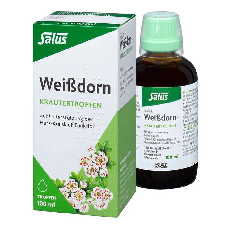 Weissdorn Kräutertropfen Salus, 100 ml