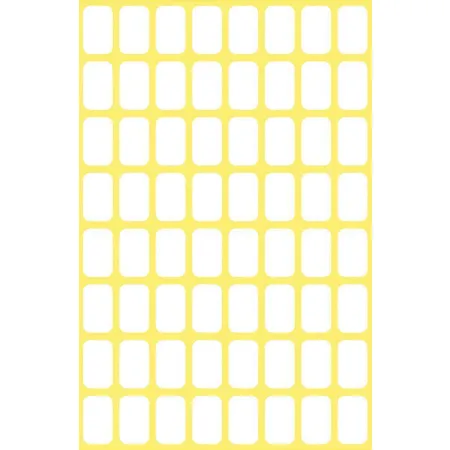 Avery Zweckform 3041 Vielzweck Etiketten 13 x 8 mm, 6 Bogen/384 Etiketten, weiß