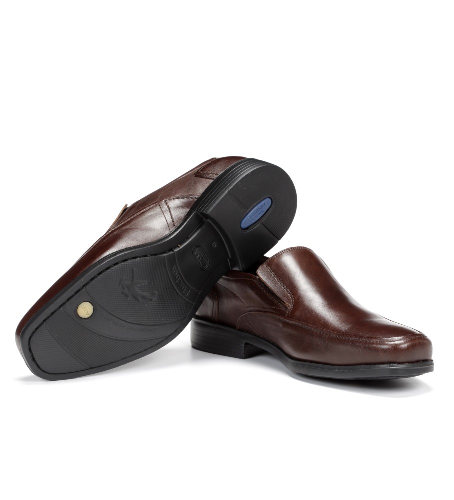 Mocassins de couro Fluchos 7996_Mall_Cafe Marrom Médio