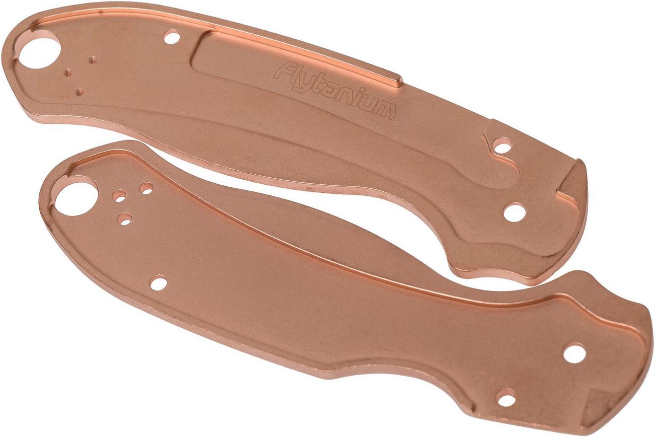 Flytanium Spyderco Para 3 Scales, koper