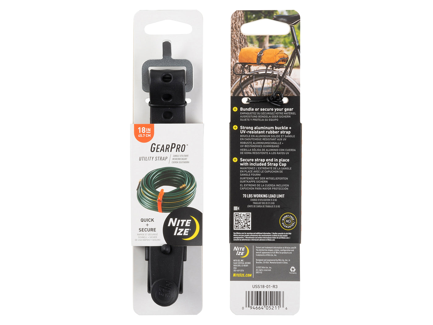 Nite Ize GearPro Utility 45cm strap - Black
