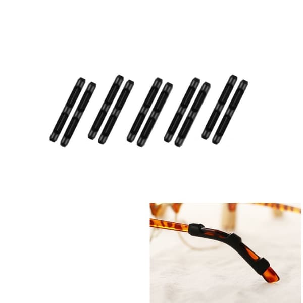 INF Brilleholder - Anti-skli silikon - 5 par Sort
