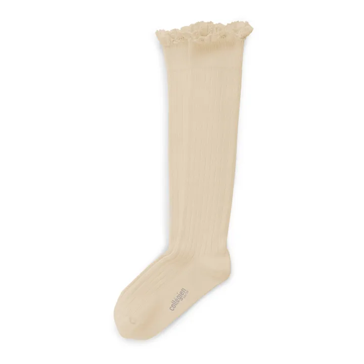 Collégien Chaussettes Joséphine | Vanille