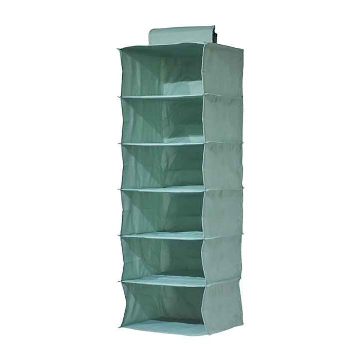 Range-pulls à suspendre 6 cases H. 90 cm x L. 30 cm Pratiks vert d'eau