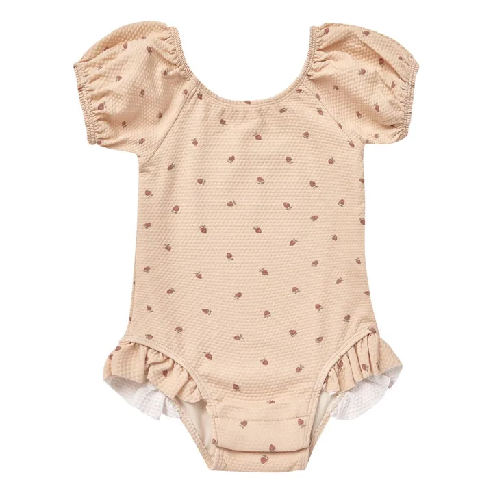 Quincy Mae Maillot 1 Pièce Catalina Fraises | Beige rosé