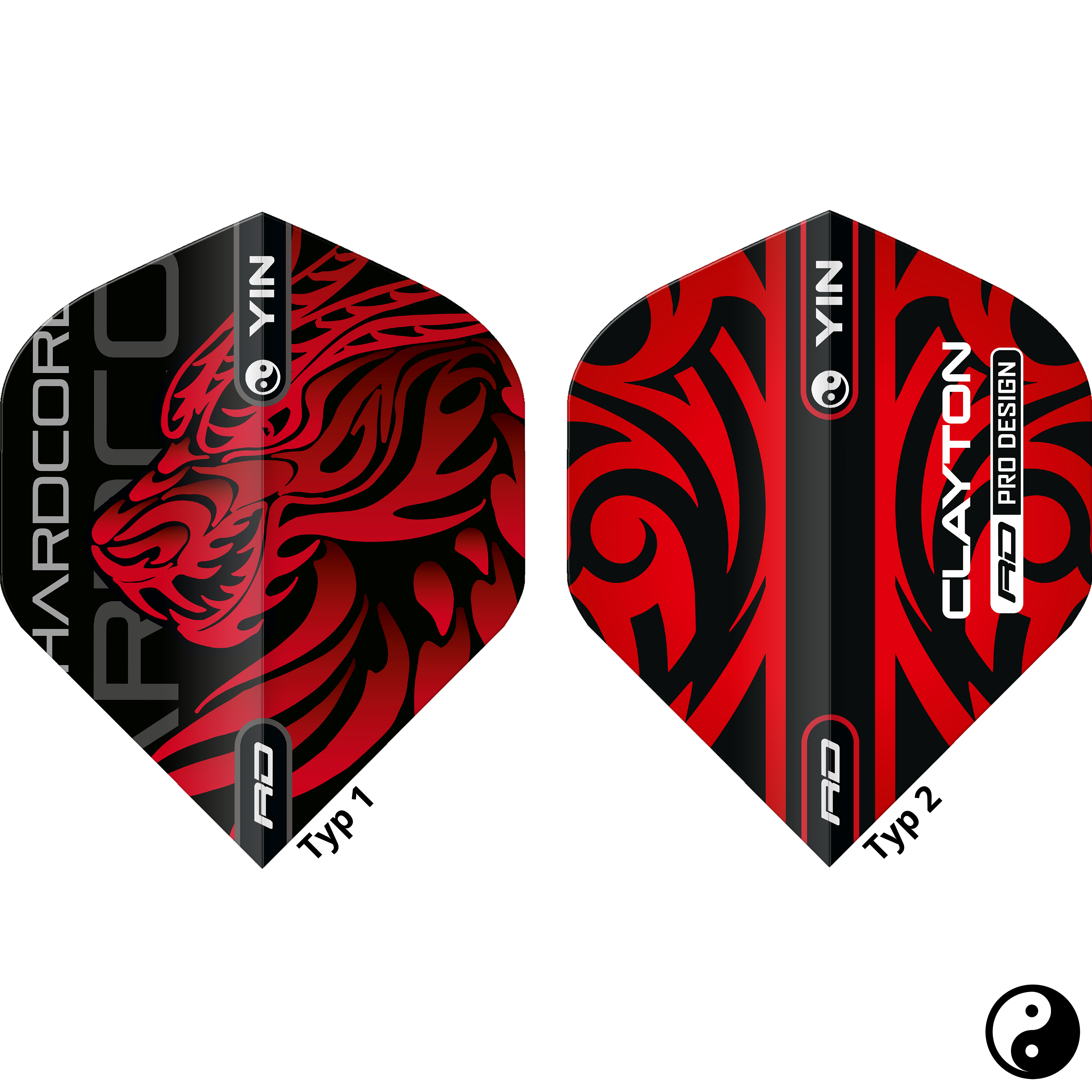 Red Dragon - Yin Yang Jonny Clayton Flight - Standard