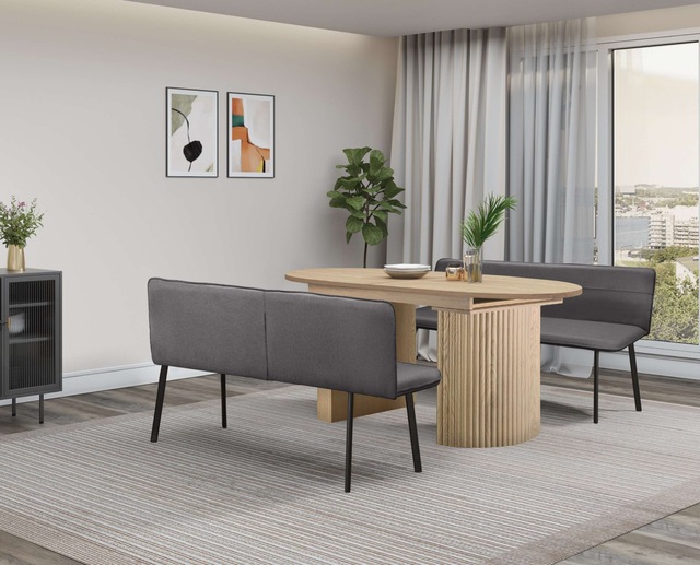 Home affaire Esstisch »Gartempe« ausziehbar 160-210 cm, Synchronauszug, inkl Einlegeplatte, Breite 90cm