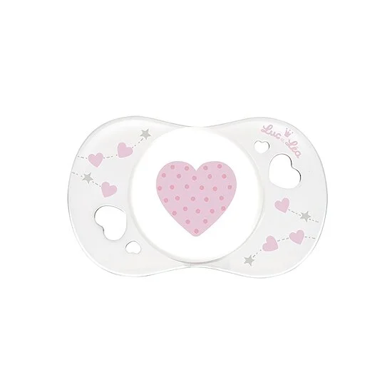 Sucette nouveau-né symétrique en silicone   Rose        0-2 mois   de               Luc et Léa