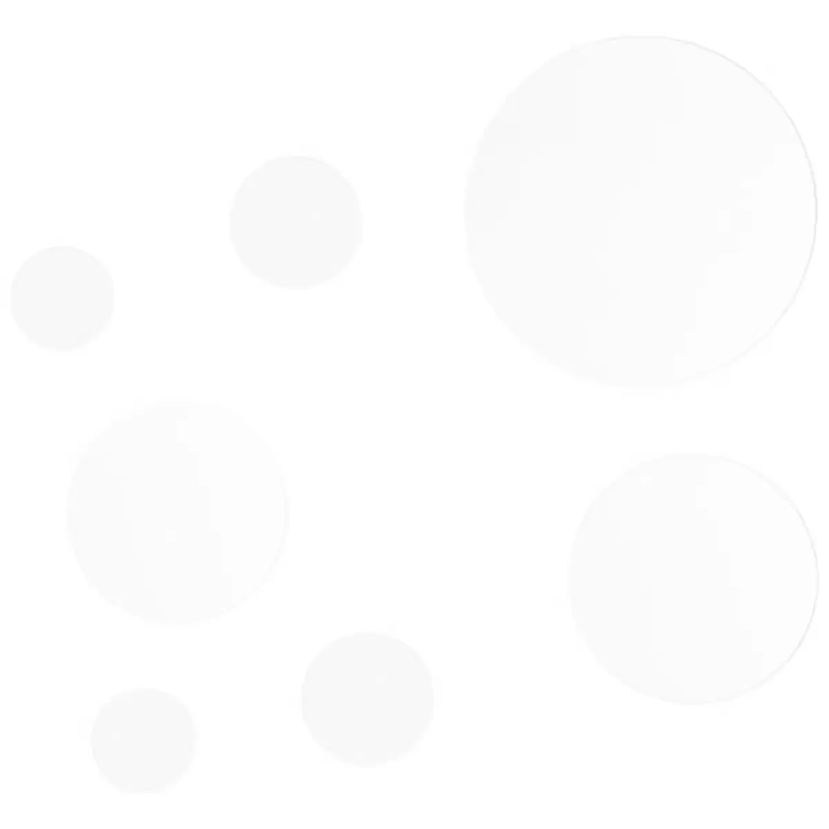 Spiegelfleisenset Rund 7 STK 107-501 Dots Rund Silber