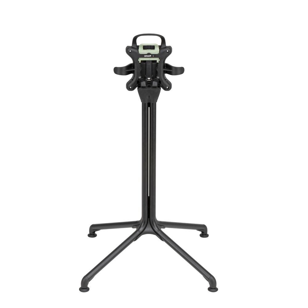 Zentraler Tischfuß in Standardhöhe Horizon Stahl Schwarz Noir