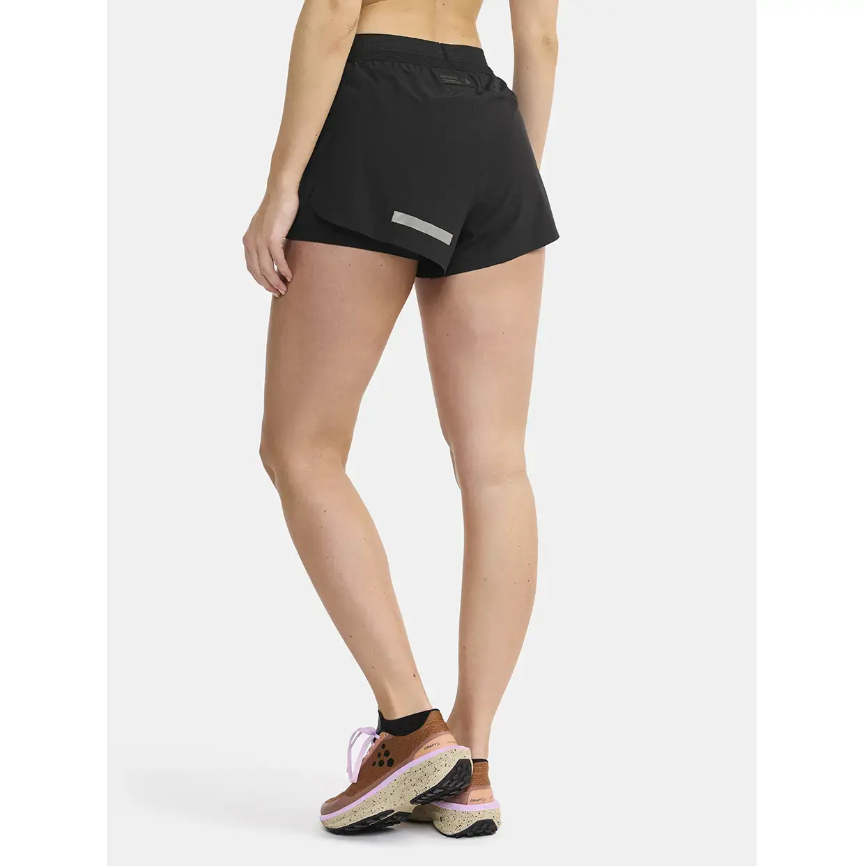 Craft Pro Hypervent Split 2 Hardloopbroek Kort Zwart Dames