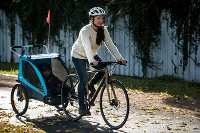 Thule Coaster XT Sykkelvogn inkl. Gåsett, Black