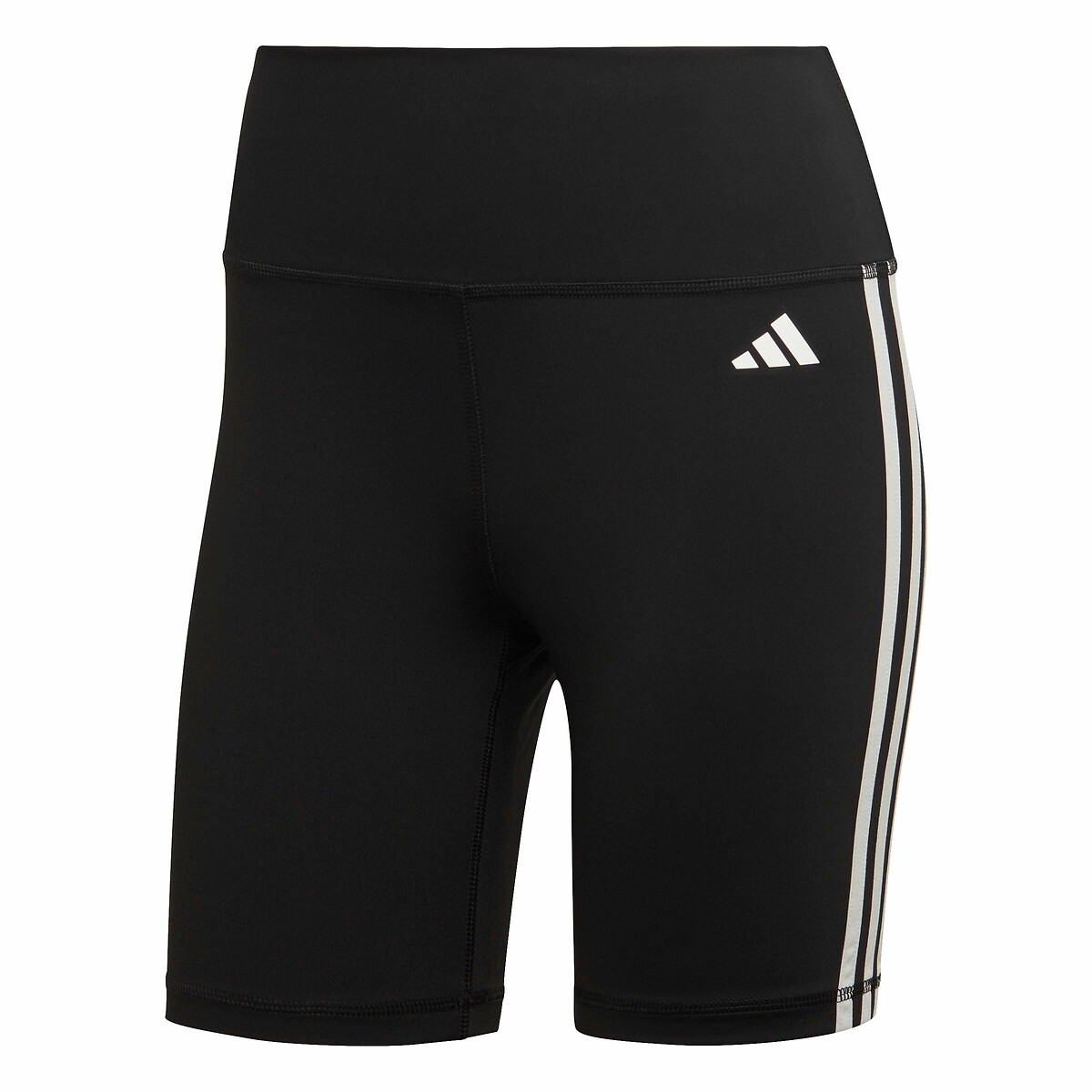 adidas Performance<br>Short esportivo tamanho grande Essentials 3 listras