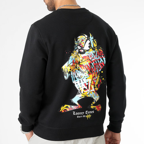 Sweat Crewneck Taz Graff Noir