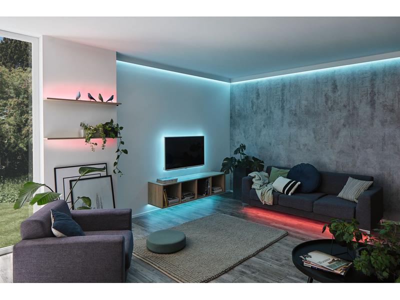 Paulmann LED-Stripe MaxLED 250 RGBW, 2.5 m Verlängerung Beschichteter LED-Streifen mit variabler Lichtfarbe, kürzbar