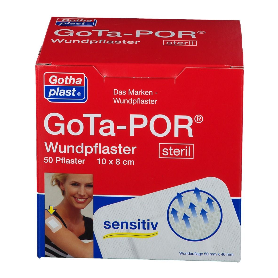 GoTa-POR® steril (hypoallergen) 8 cm x 10 cm