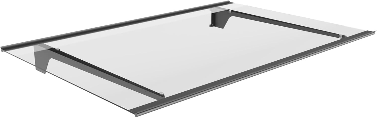Schartec Aluminium-Vordach T1400 Aluminium-Vordach als Eingangsvordach, Haustürvordach, Eingangsüberdachung, Hauseingangsdach mit edlem Design