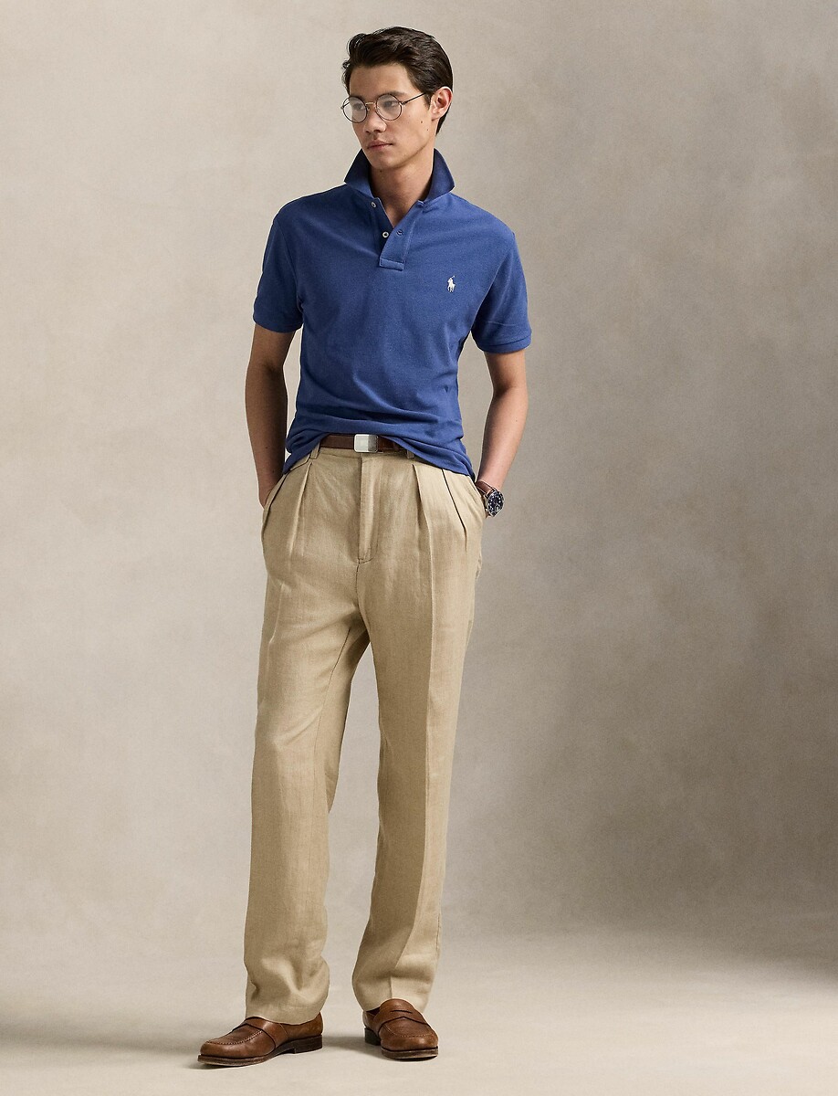 POLO RALPH LAUREN<br>Polo piqué de algodão Slim Fit