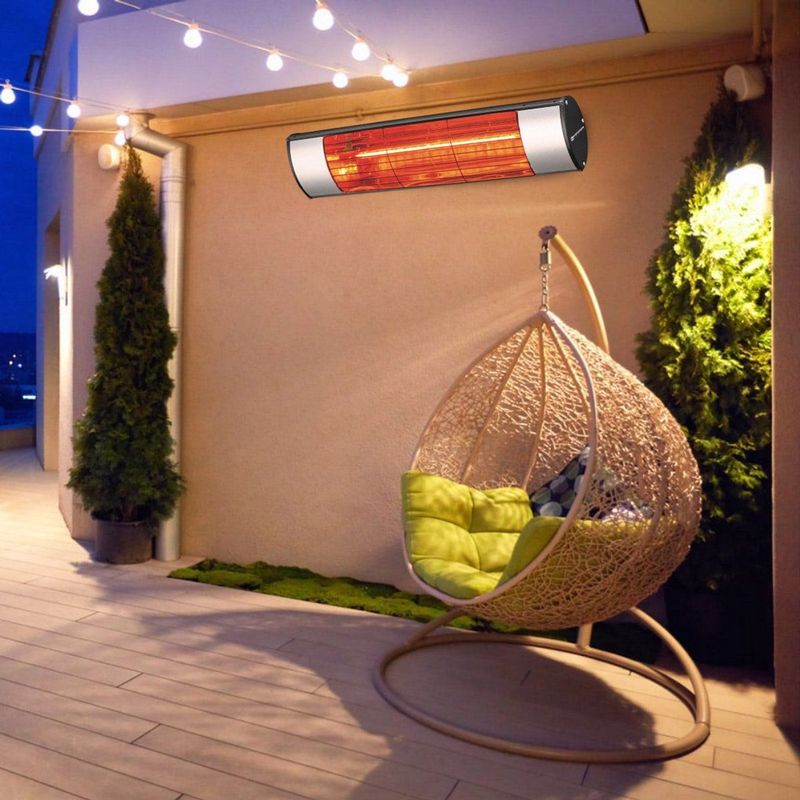 Kemper - Plein Air - Elektrische Terrasverwarmer - Rood - Aluminium - 1500W