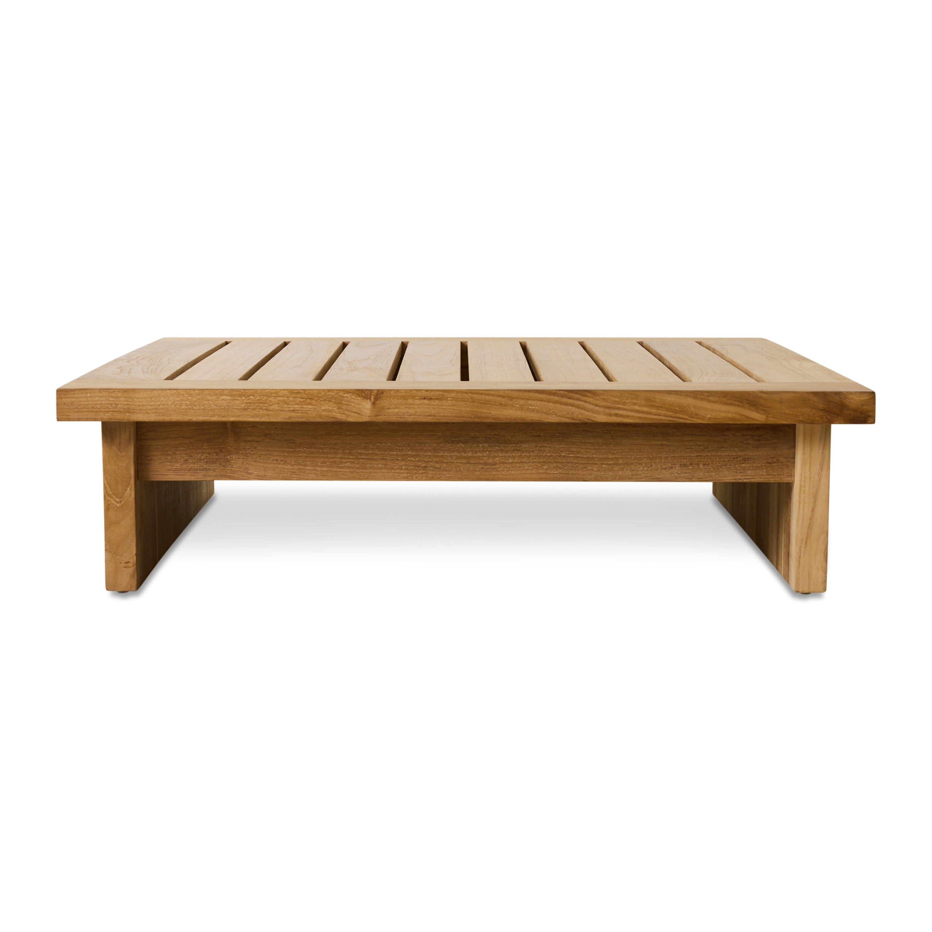 HKliving Teak Hocker - Stracciatella