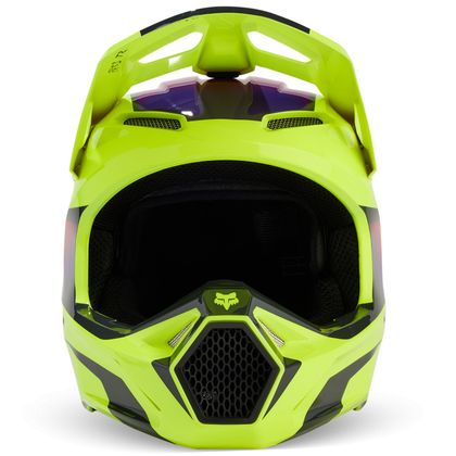 Casque cross Fox V1 - FLORA 2024 - Jaune