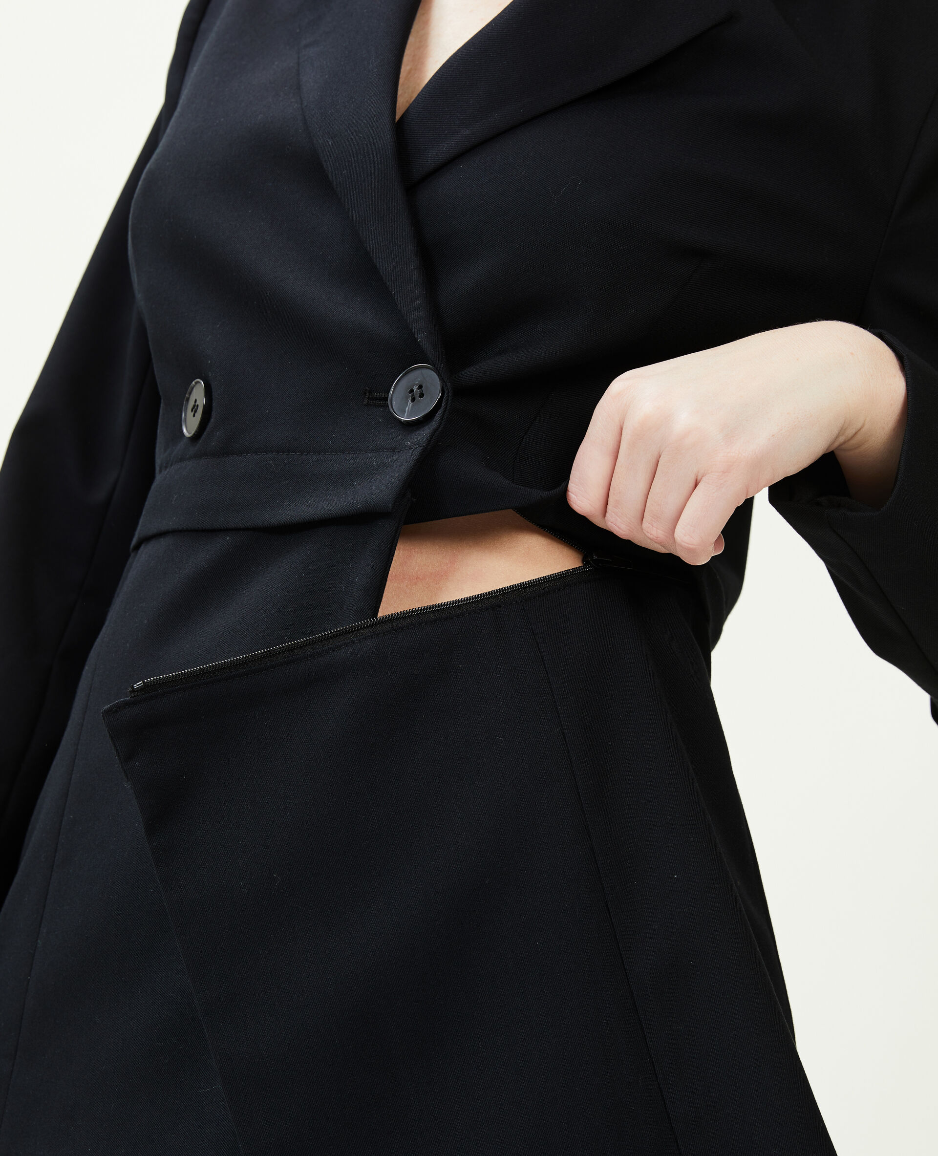 Veste blazer 2 longueurs - Noir