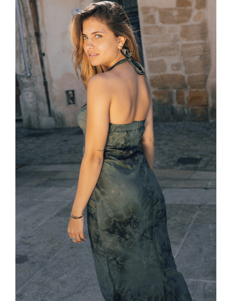 HBT MILITARY GOLD TIE&DYE REBECCA ROBE KAKI