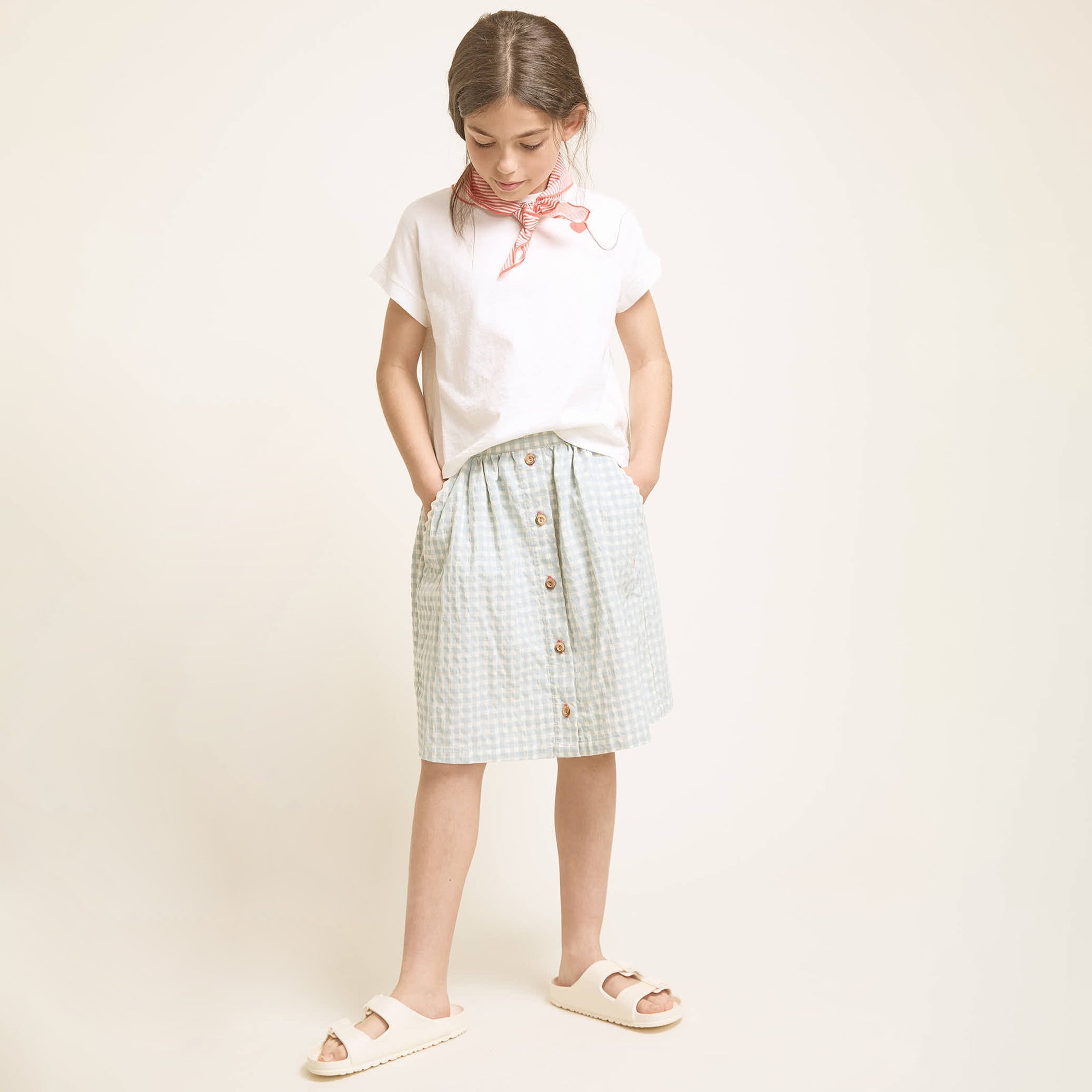 Rock Gingham Aqua