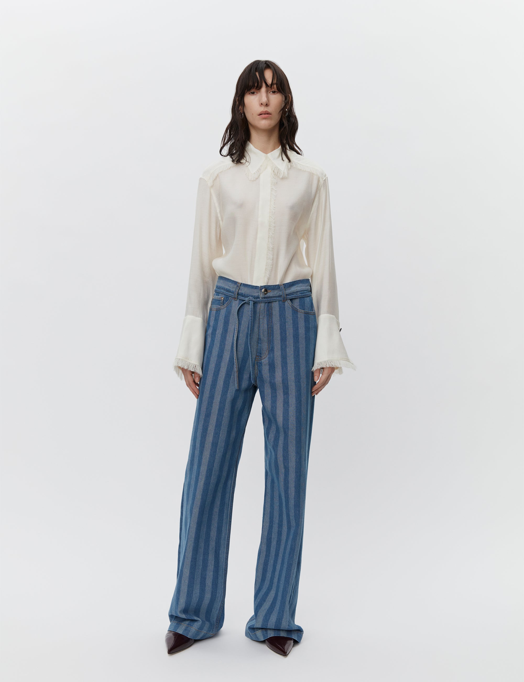 DAY Birger et Mikkelsen  Elijah Stripe wide leg jeans - Surf The Web