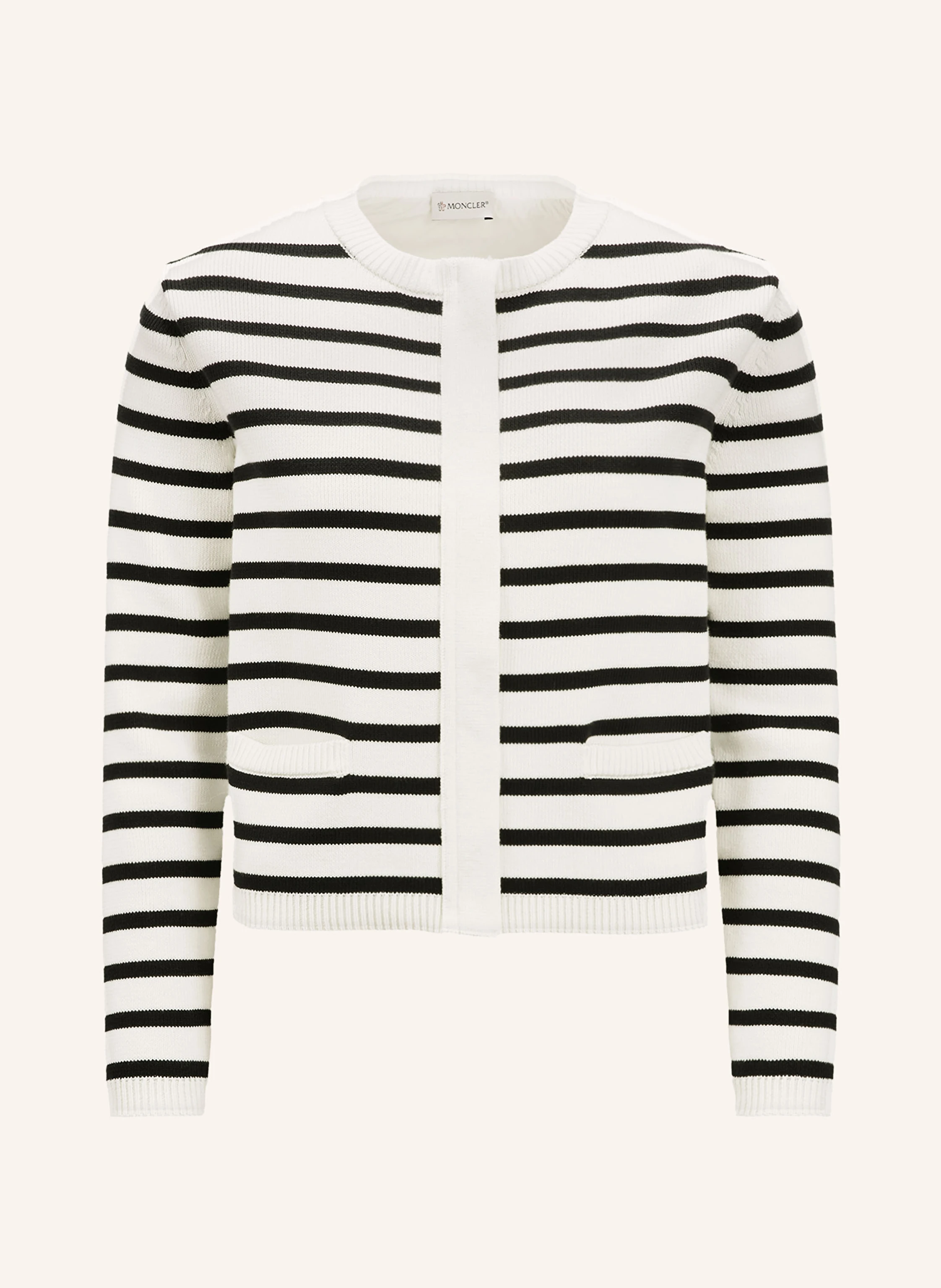 MONCLER Strickjacke im Materialmix