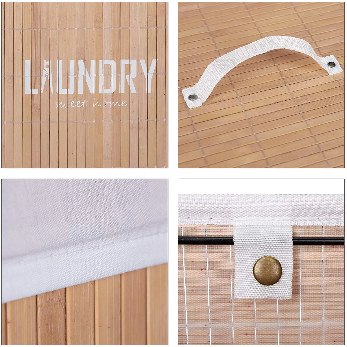 Relaxdays Panier à linge pliable - Vert