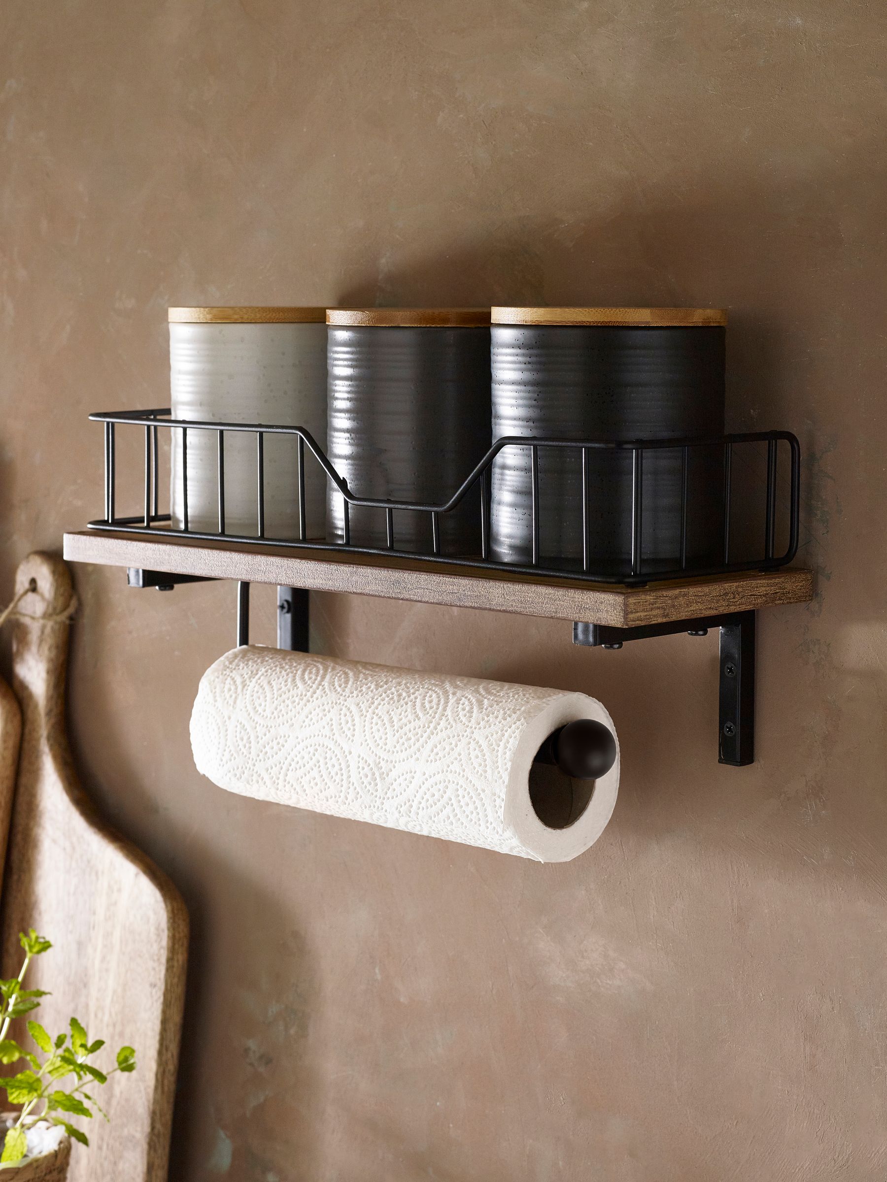 Bronx Shelf and Kitchen Roll Holder