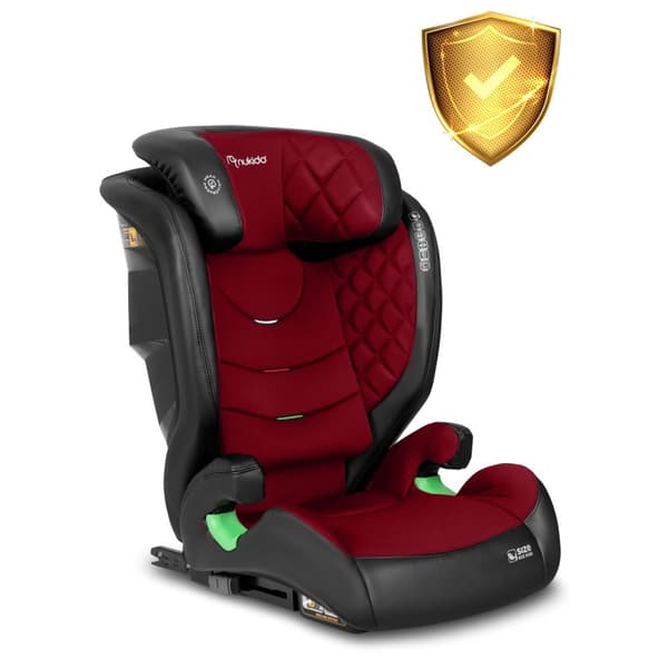 Bilstol Nukido Louis sort/rød 15-36 kg ISOFIX