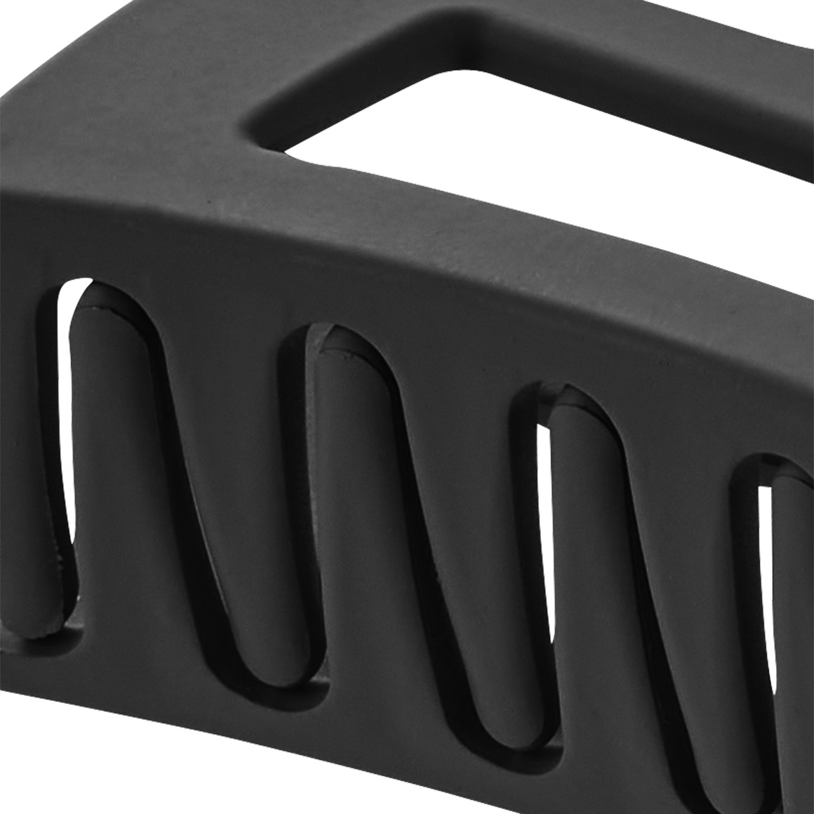 Große Haarklammer in matter Optik schwarz