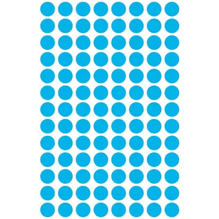 Avery Zweckform 3011 Markierungspunkte Ø 8 mm, 4 Bogen/416 Etiketten, blau