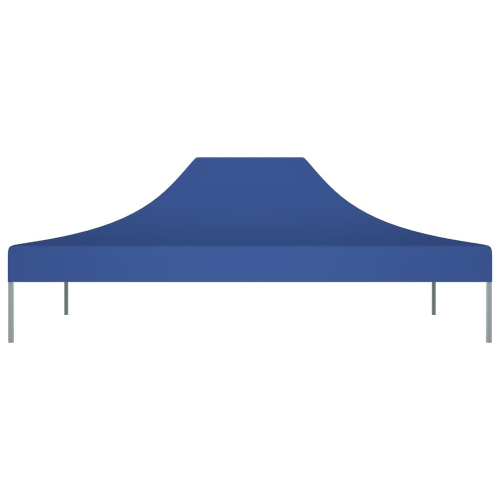 Toit de tente de réception 4,5x3 m bleu 270 g/m²