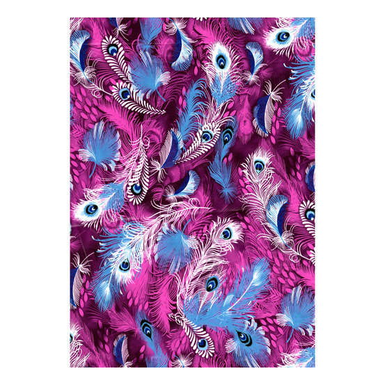 Feuille Décopatch 577 - Violet avec motifs