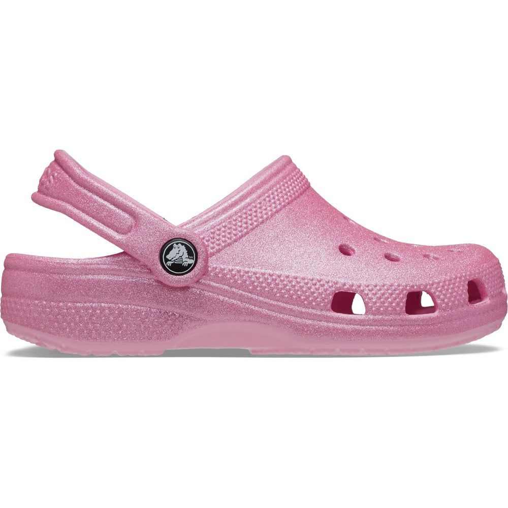Køb Crocs Pink Tweed Glitter Classic Glitter Clog