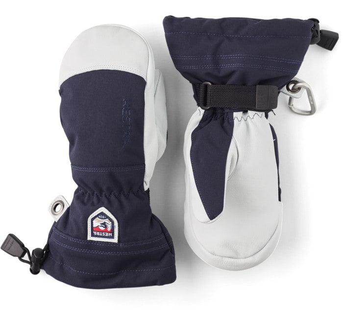 Hestra Army Leather Heli Ski JR Mitt<br>Holder hendene varme HELE dagen!