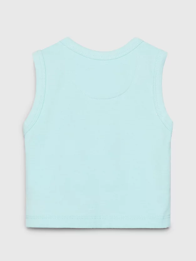 Camiseta regata com monograma para recém-nascidos