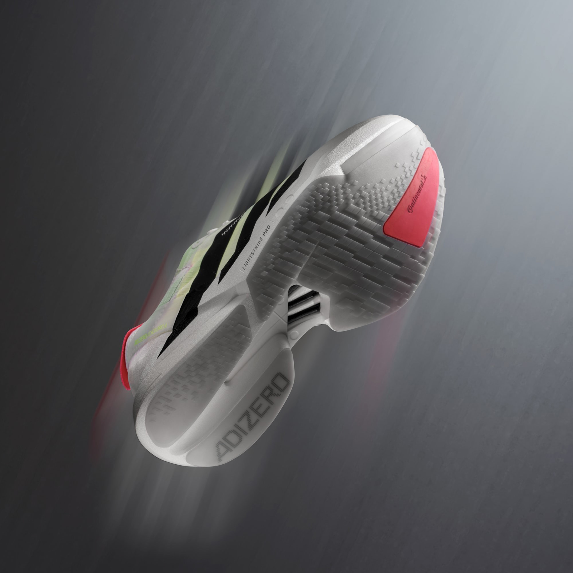 Adizero Adios Pro 4 Herre Cloud White/Core Black/Silver Metallic
